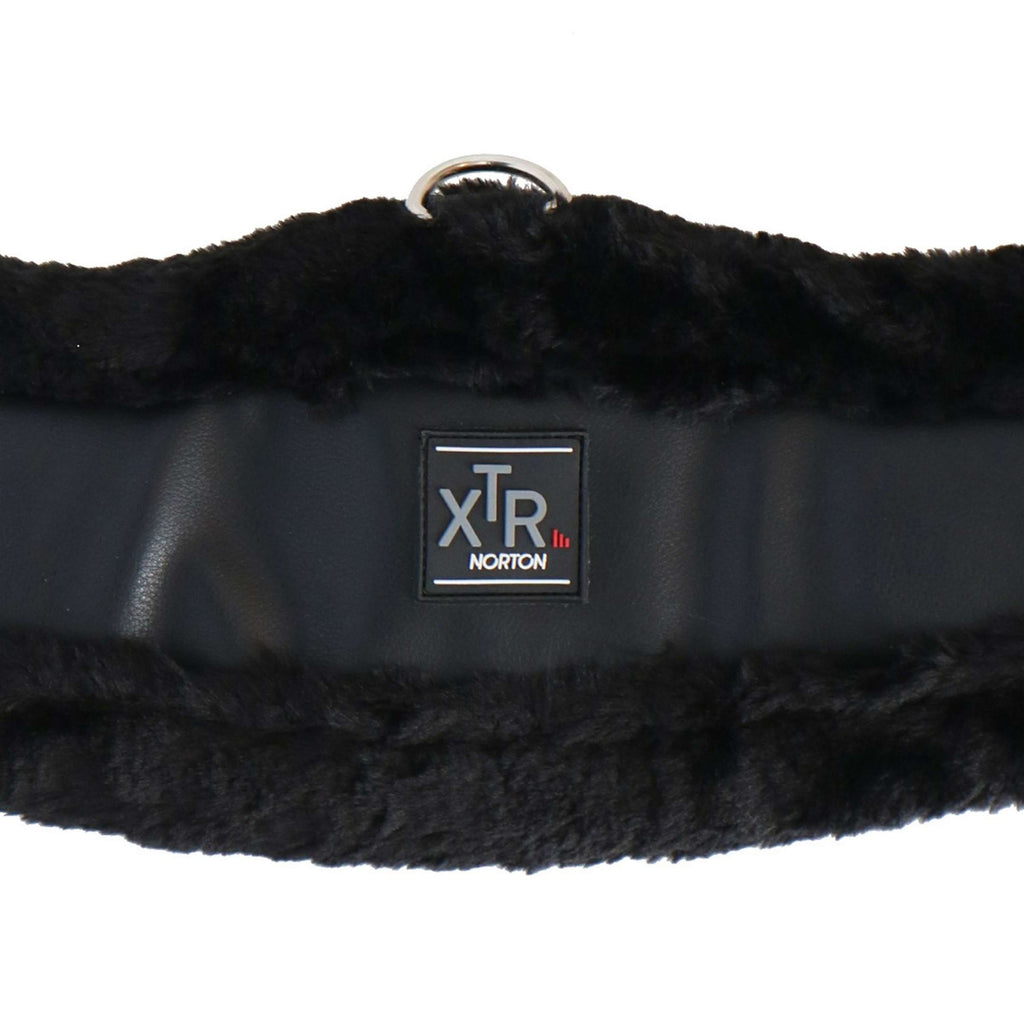 Norton Sangle de Dressage XTR Peau de Mouton Synthétique Noir