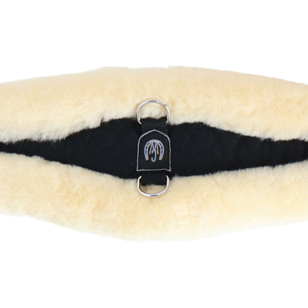 Werner Christ Sangle de Dressage Anatomic avec Fourrure Noir/Naturel