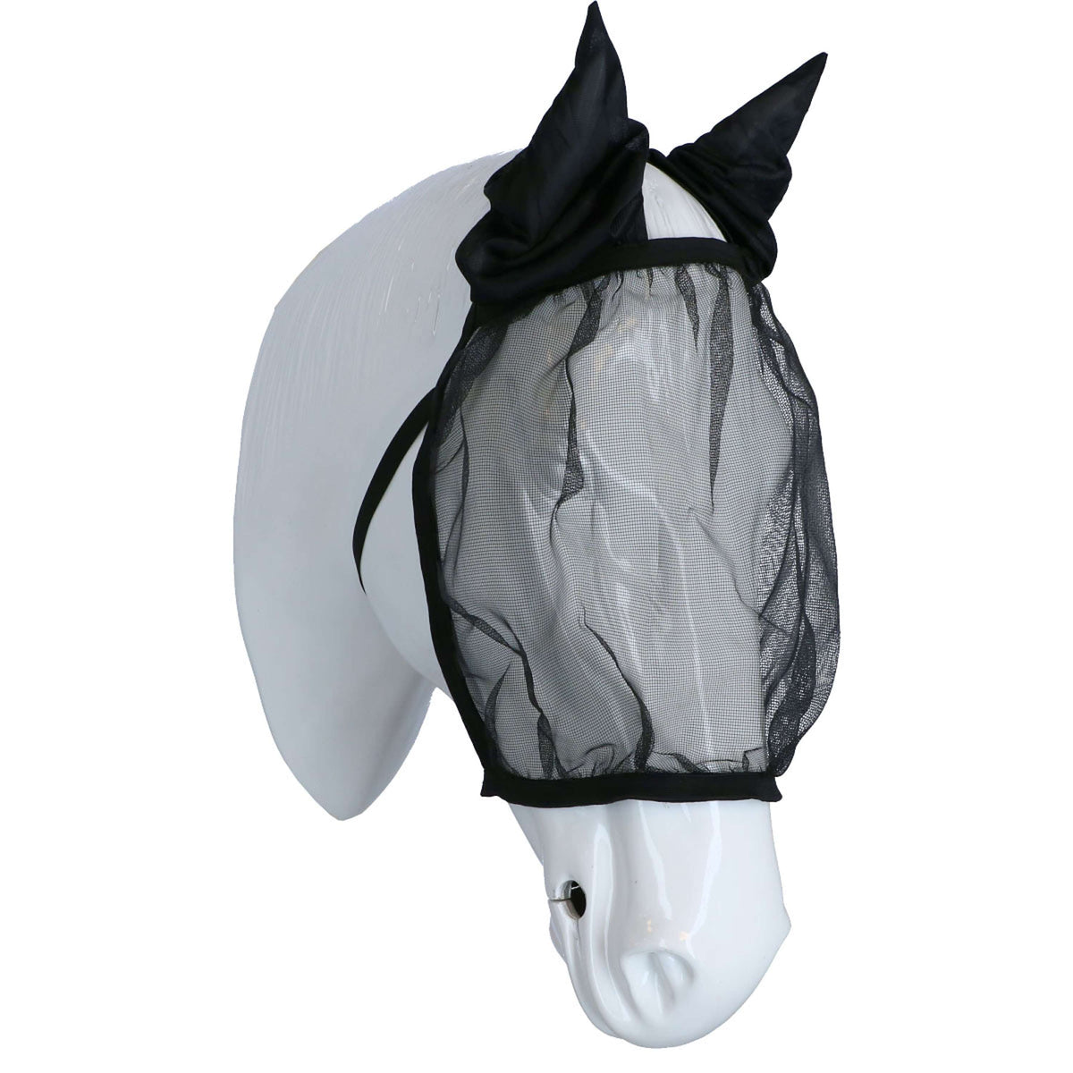 Waldhausen Masque Anti-Mouches Basic avec Oreilles Noir