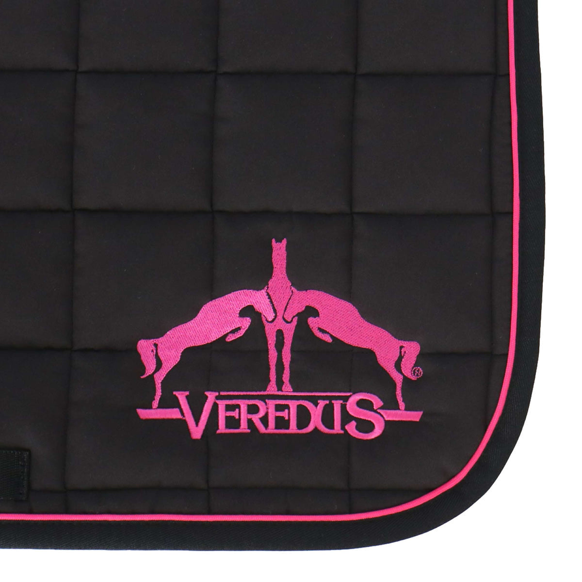 Veredus Tapis de Selle Microfiber de Saut Rose