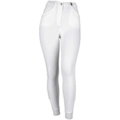 HKM Pantalon d'Équitation Kate Genoux Silicones Blanc