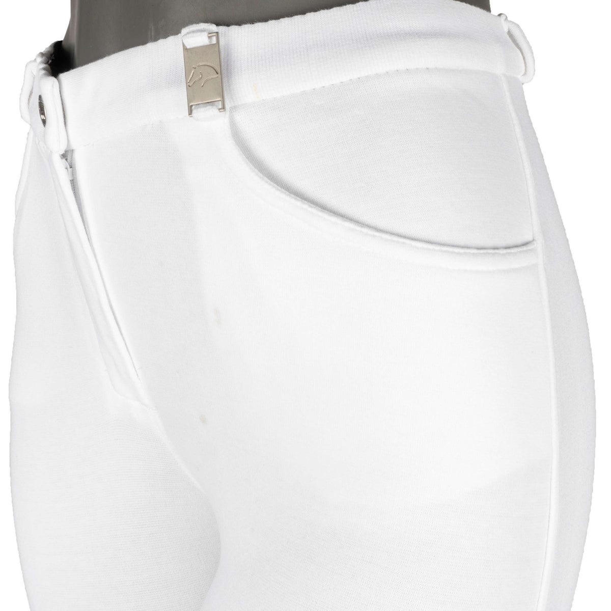 HKM Pantalon d'Équitation Kate Genoux Silicones Blanc