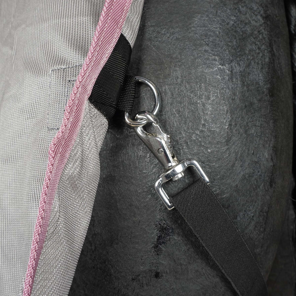 HKM Couverture Anti-Mouches avec Couvre-cou Gris