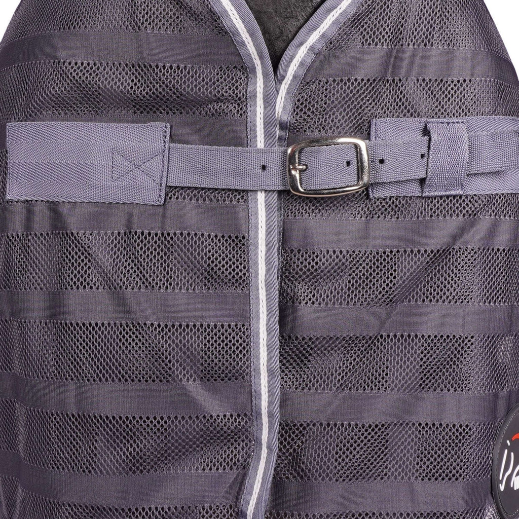 HKM Couverture Anti-Mouches Bleu Foncé/Gris