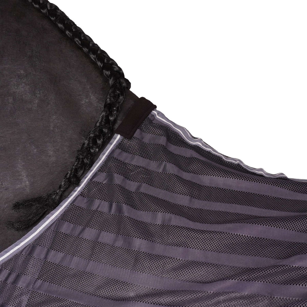 HKM Couverture Anti-Mouches Bleu Foncé/Gris