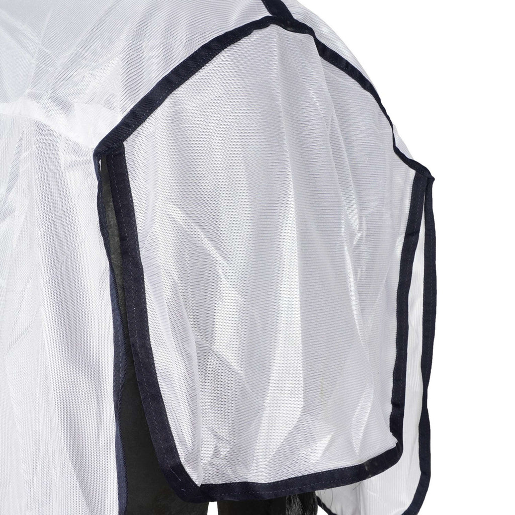 HKM Couverture Anti-Mouches Lyon avec Partie du Cou Blanc