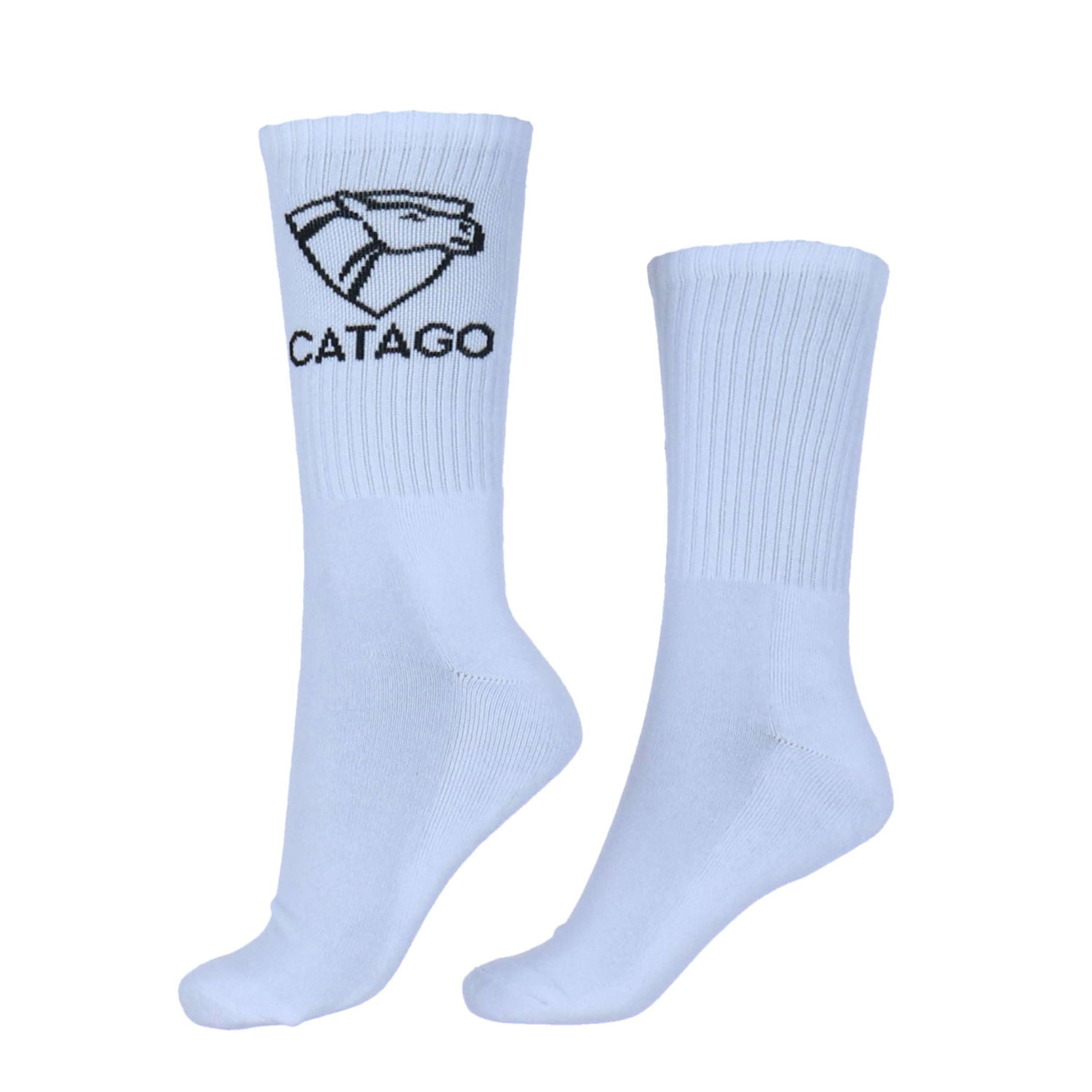 Catago Chaussettes Polly Logo Blanc