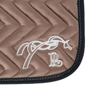 Pénélope Tapis de Selle Velours Springen taupe/noir