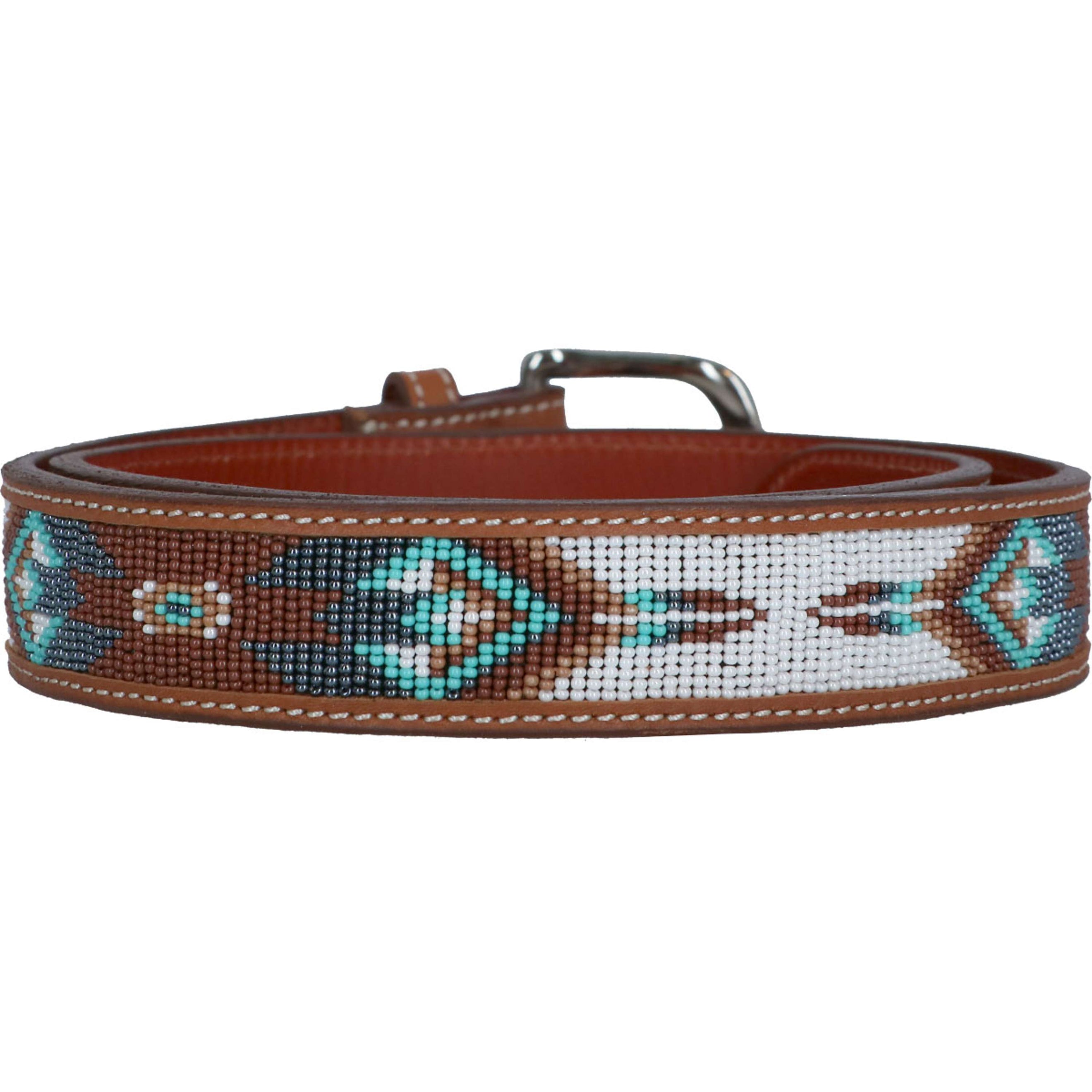 Pénélope Ceinture Pearl Cognac/Turquoise Pénélope Ceinture Pearl Cognac/Turquoise