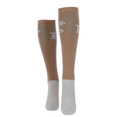 Pénélope Chaussettes d'Équitation Concours 2 Paar Taupe