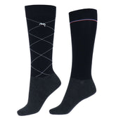 Pénélope Chaussettes d'Équitation Luxe 2 Paar Noir