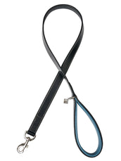 LeMieux Dog Leash Windsor Padded Noir/Bleu