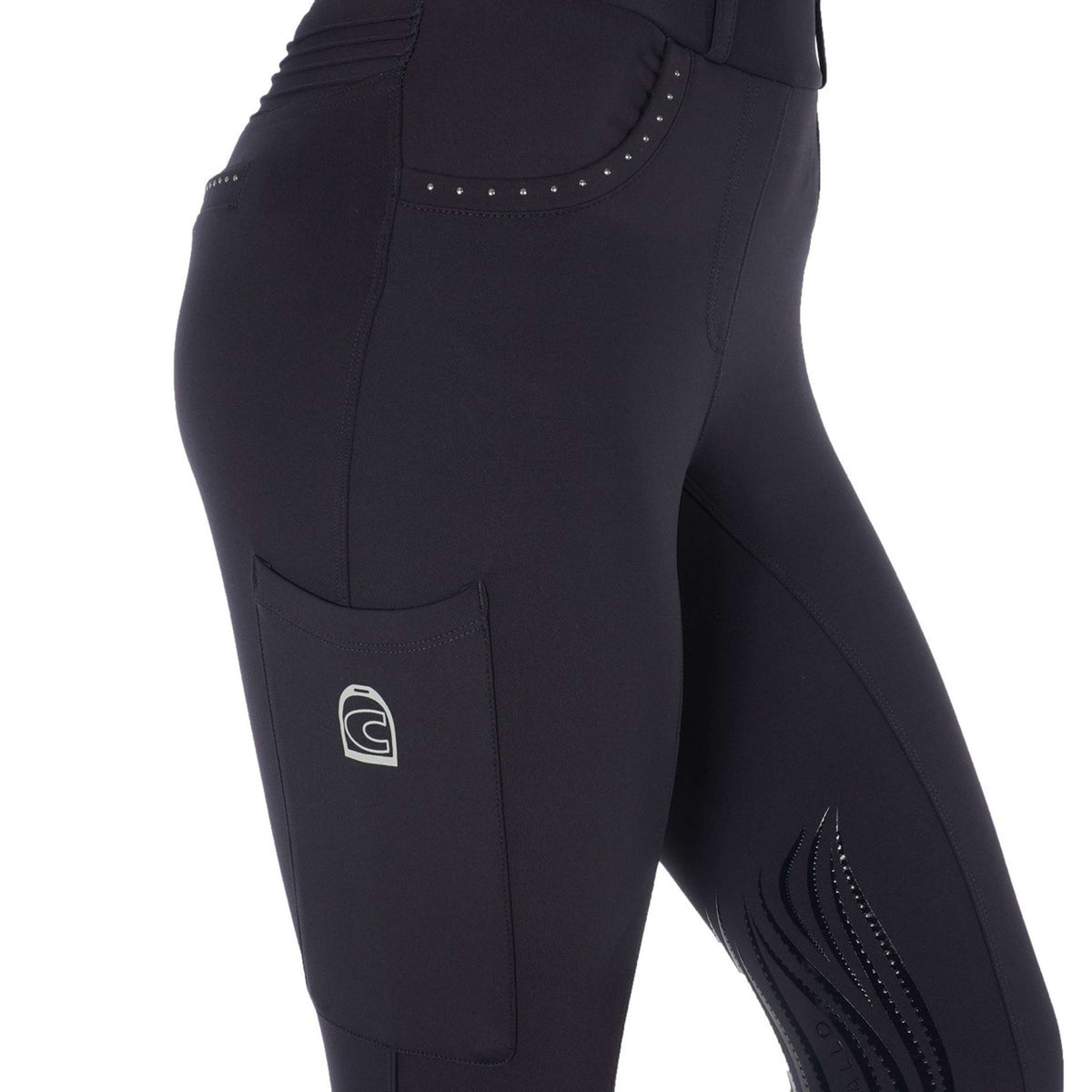 Cavallo Legging d'Équitation Lee Grip RL Bleu Foncé