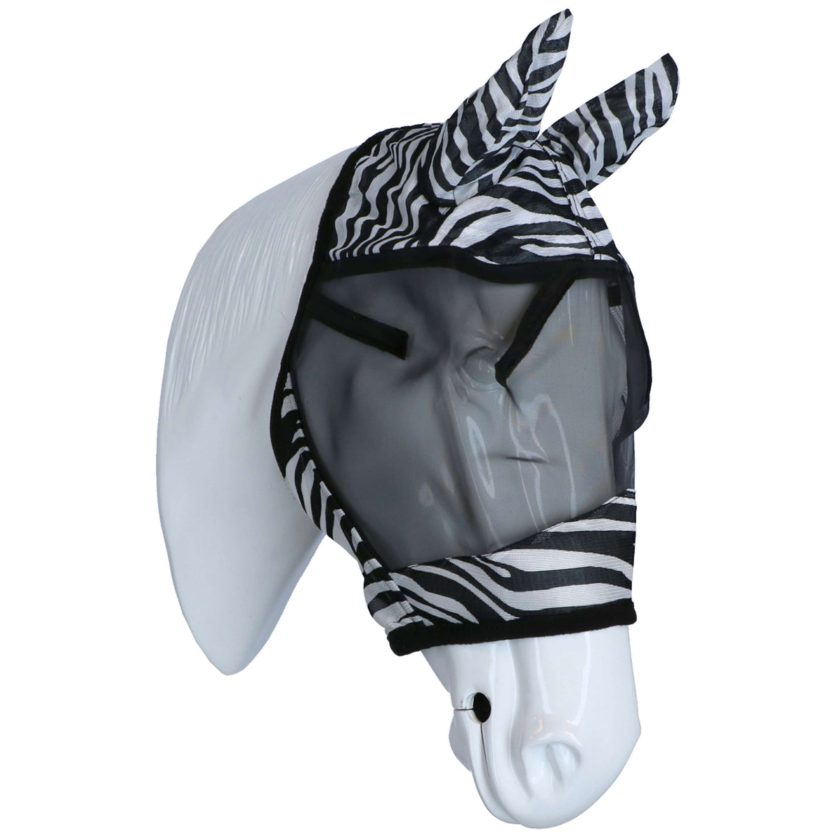 Covalliero Masque Anti-Mouches avec Couverture Oreilles Zebra