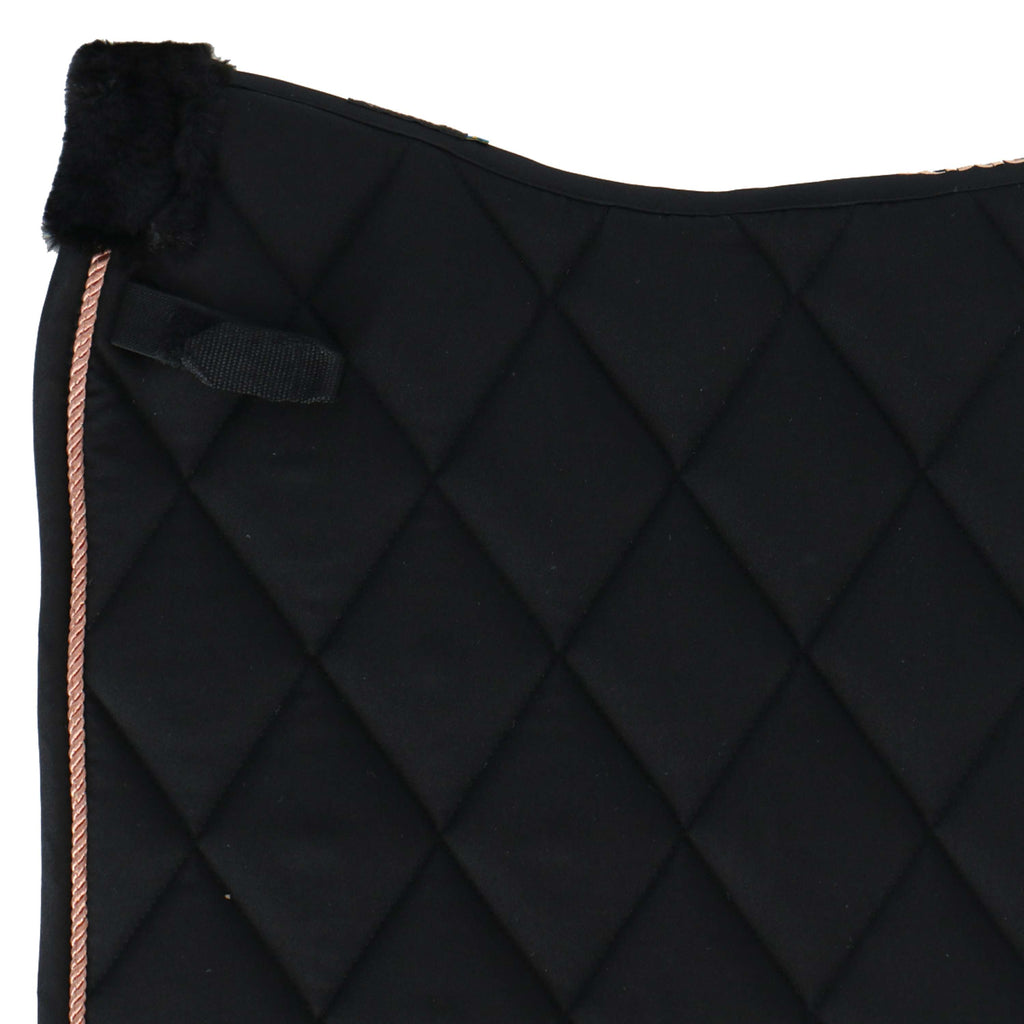 Back on Track Tapis de Selle Haze Dressage Noir/Or Rose