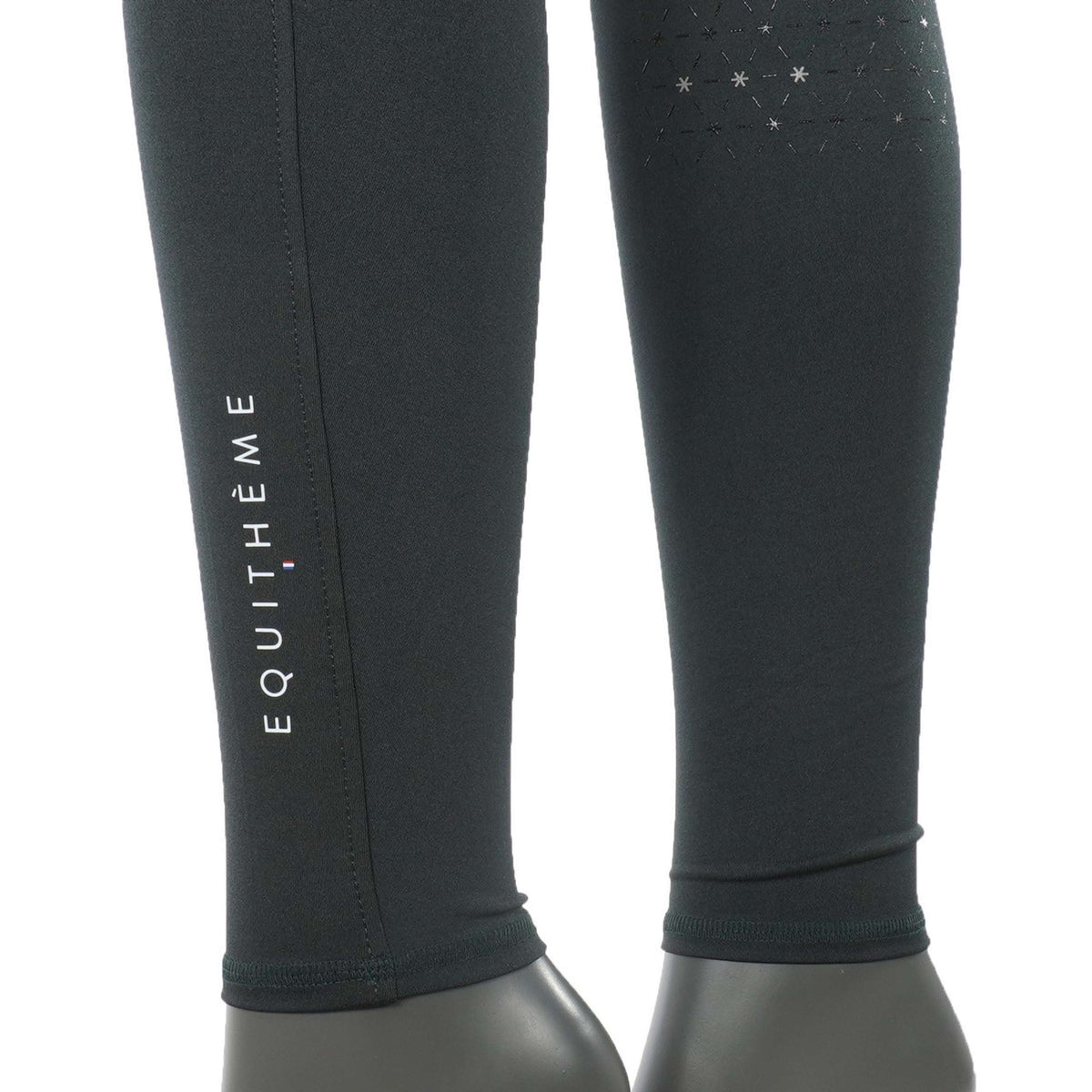 EQUITHÈME Legging d'Équitation Lyly Vert/Gris