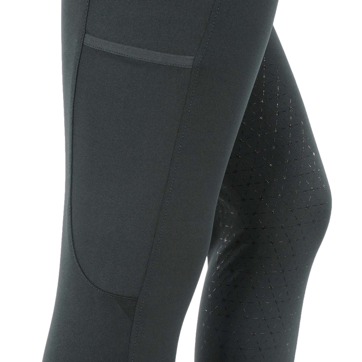 EQUITHÈME Legging d'Équitation Lyly Vert/Gris