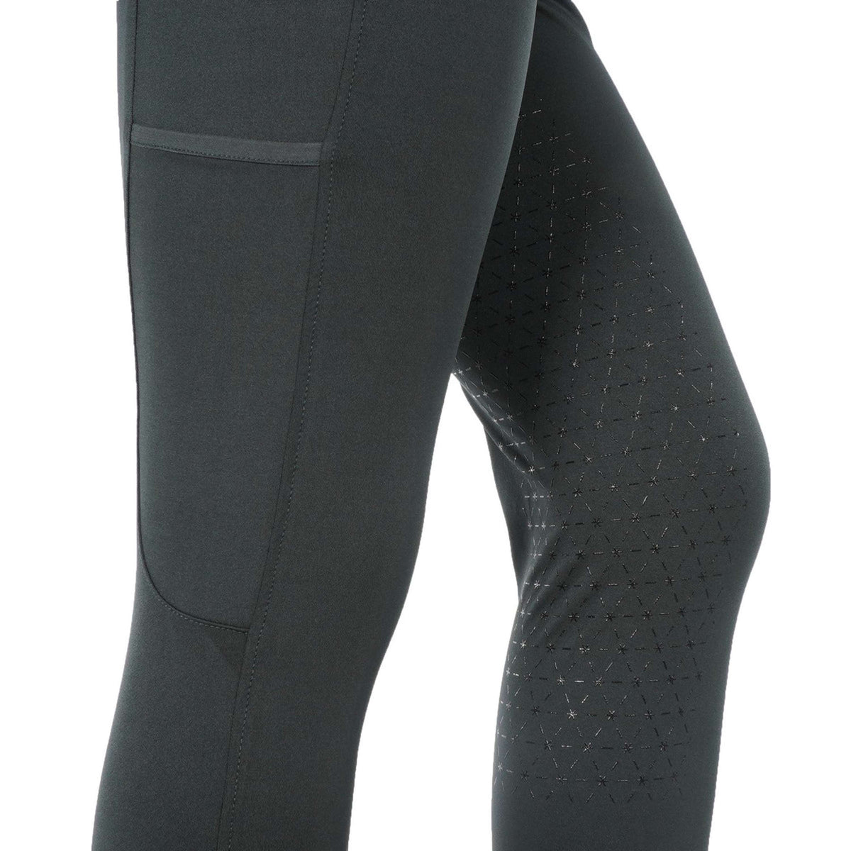 EQUITHÈME Legging d'Équitation Lyly Vert/Gris