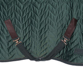 EQUITHÈME Couverture d'Écurie Velvet Teddy Vert