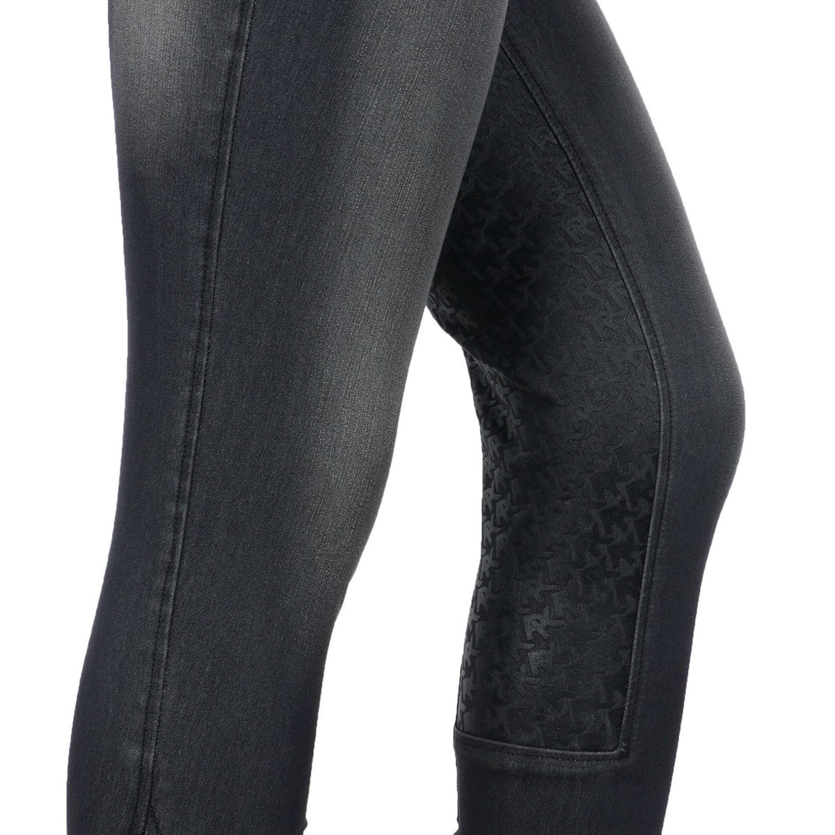 PK Pantalon d'Équitation James Full Grip Kids Jean/Gris/Noir