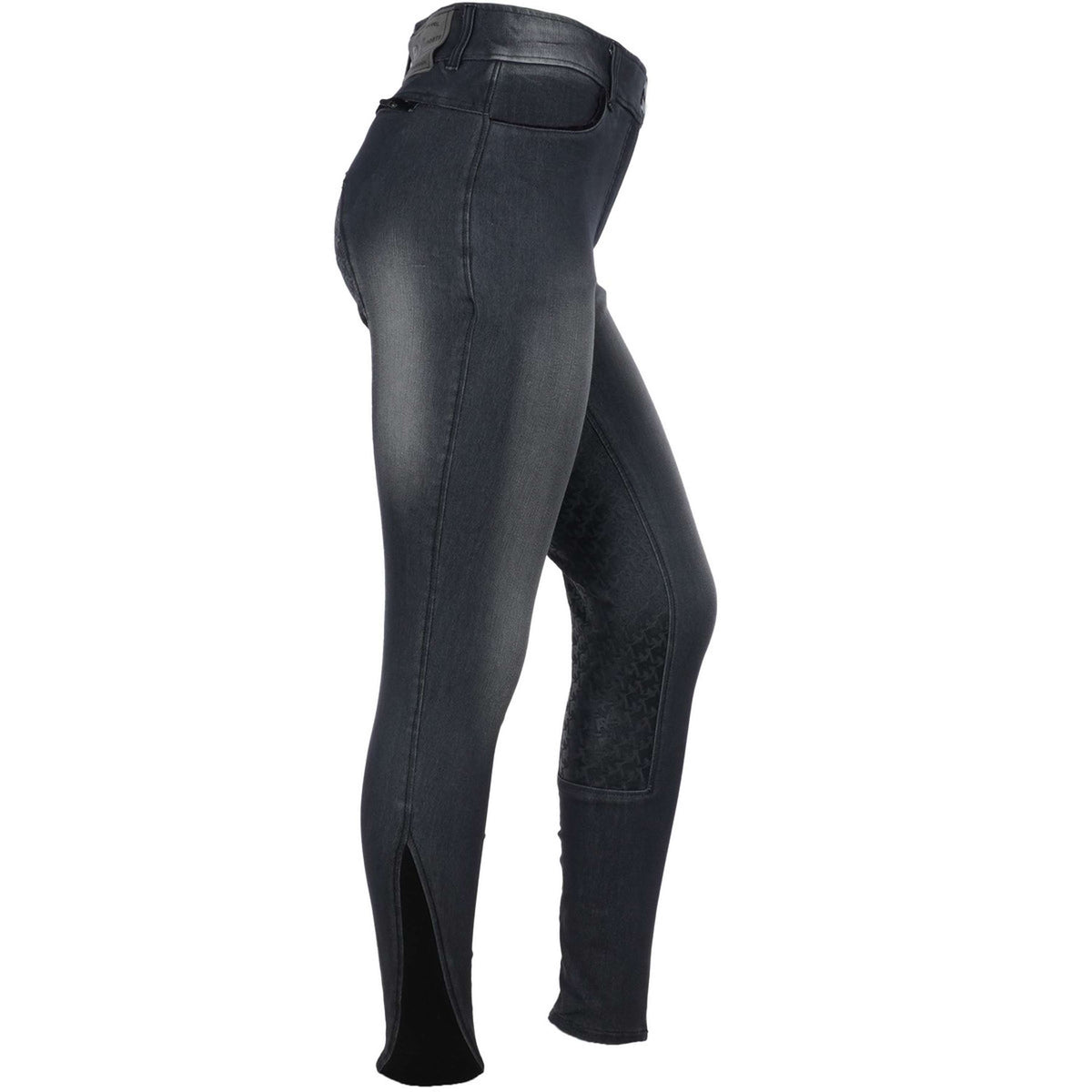 PK Pantalon d'Équitation James Full Grip Kids Jean/Gris/Noir