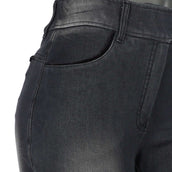 PK Pantalon d'Équitation James Full Grip Kids Jean/Gris/Noir