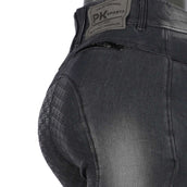 PK Pantalon d'Équitation James Full Grip Kids Jean/Gris/Noir