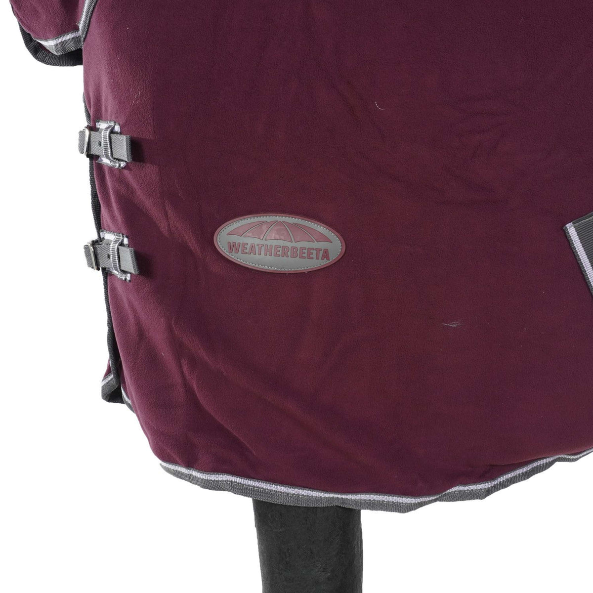 Weatherbeeta Couverture Polaire Cooler Combo Neck Maroon/Gris/Blanc