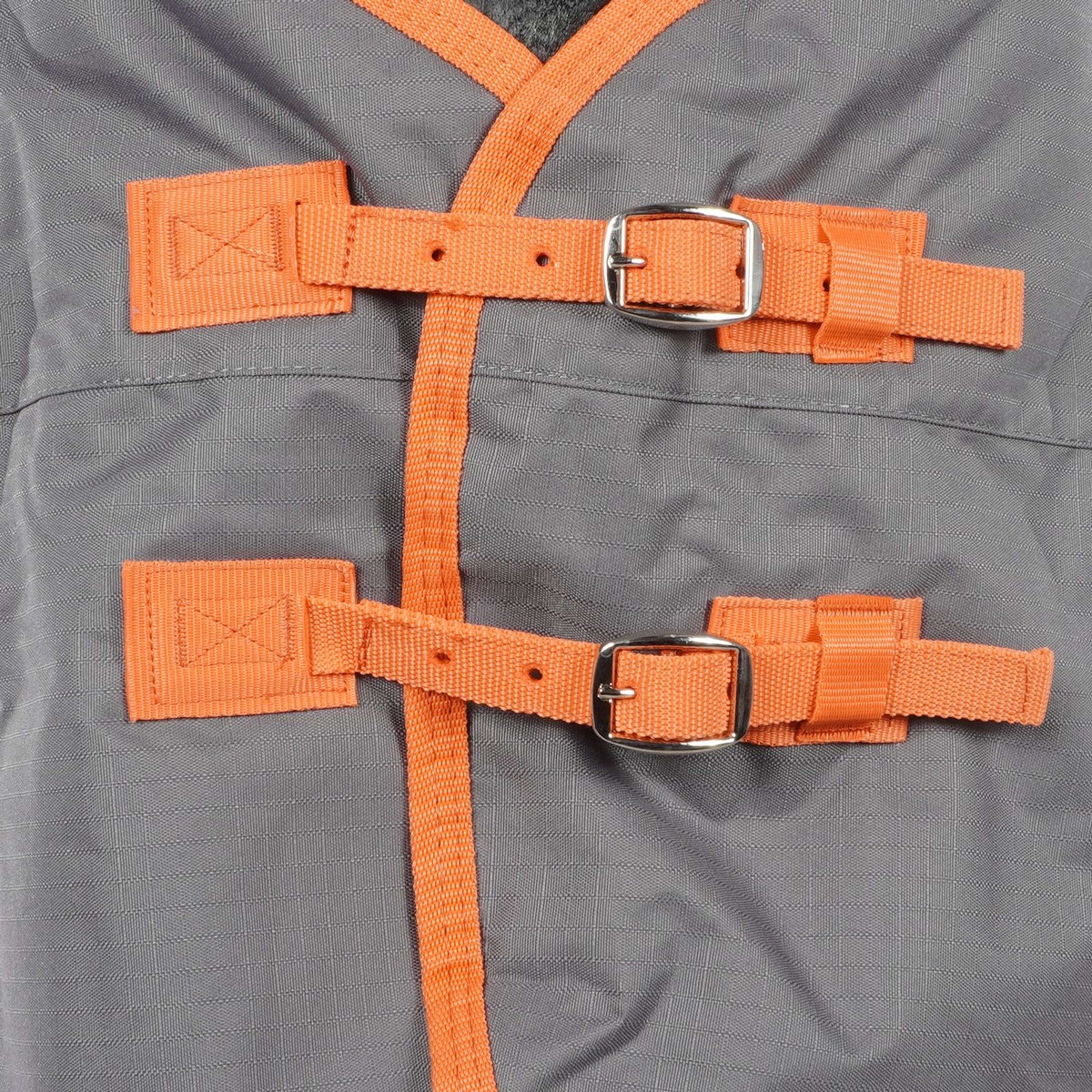 WeatherBeeta Couverture d'Hiver ComFiTec Classic Standard Neck Medium/Lite 600D 100g Gunmetal/Corail WeatherBeeta Couverture d'Hiver ComFiTec Classic Standard Neck Medium/Lite 600D 100g Gunmetal/Corail