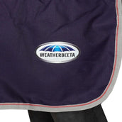 Weatherbeeta Couvre-reins Essential Fleece Lined Quarter Marine/Argent/Rouge