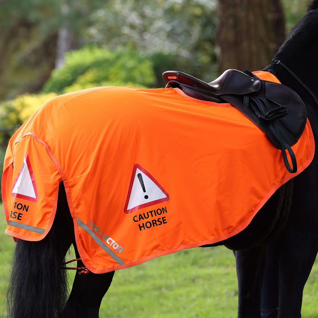 Equi-Flector by Shires Couvre-reins Mesh Réfléchissant Orange