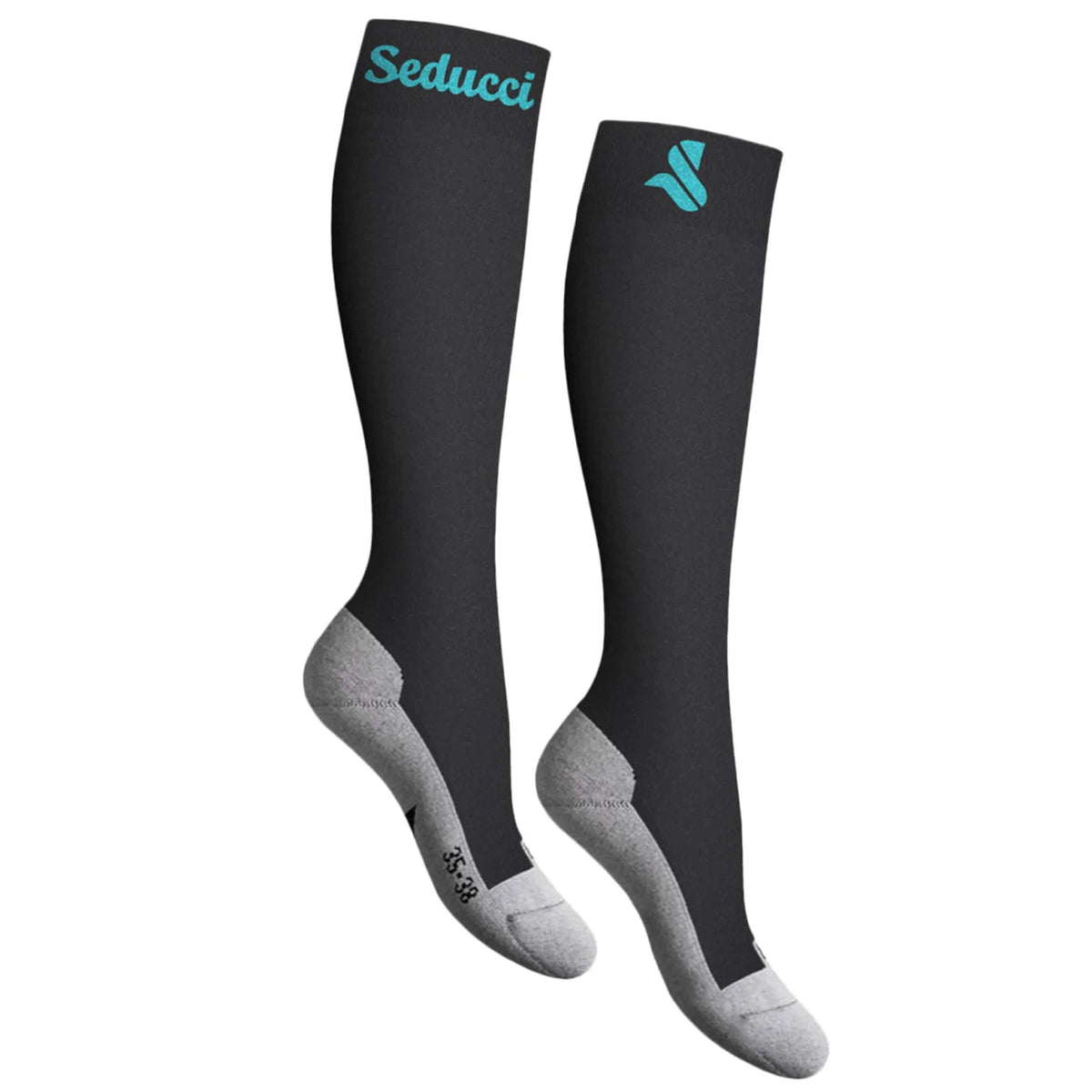 Seducci Chaussettes Pro AG+ Iron/Turquoise