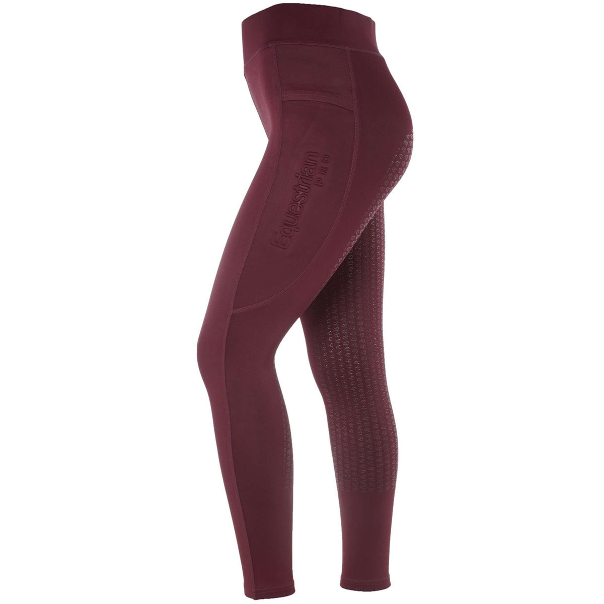 HORKA Legging d'Équitation Pro Embossed Wine