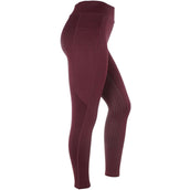 HORKA Legging d'Équitation Pro Embossed Wine