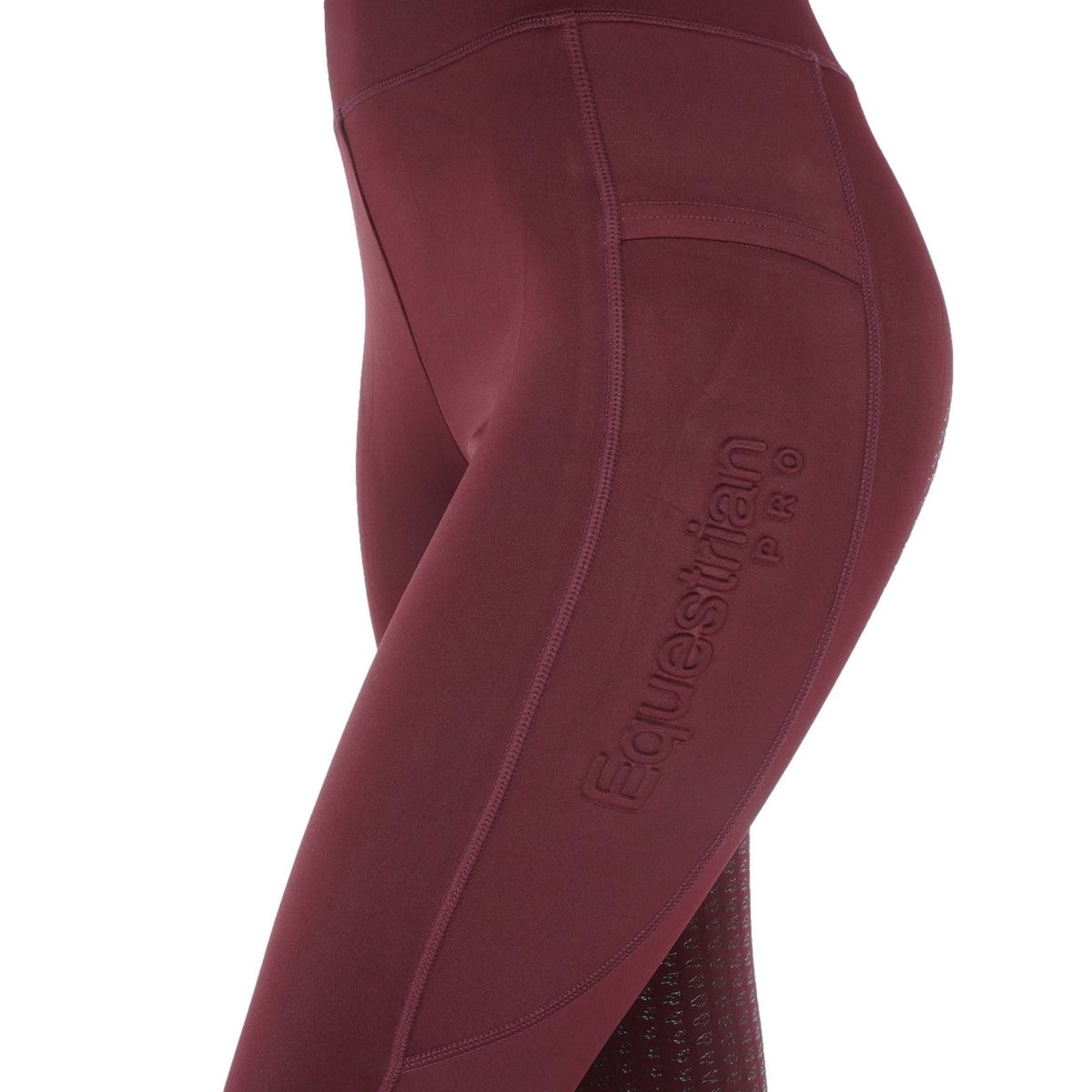 HORKA Legging d'Équitation Pro Embossed Wine