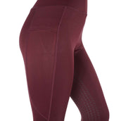 HORKA Legging d'Équitation Pro Embossed Wine