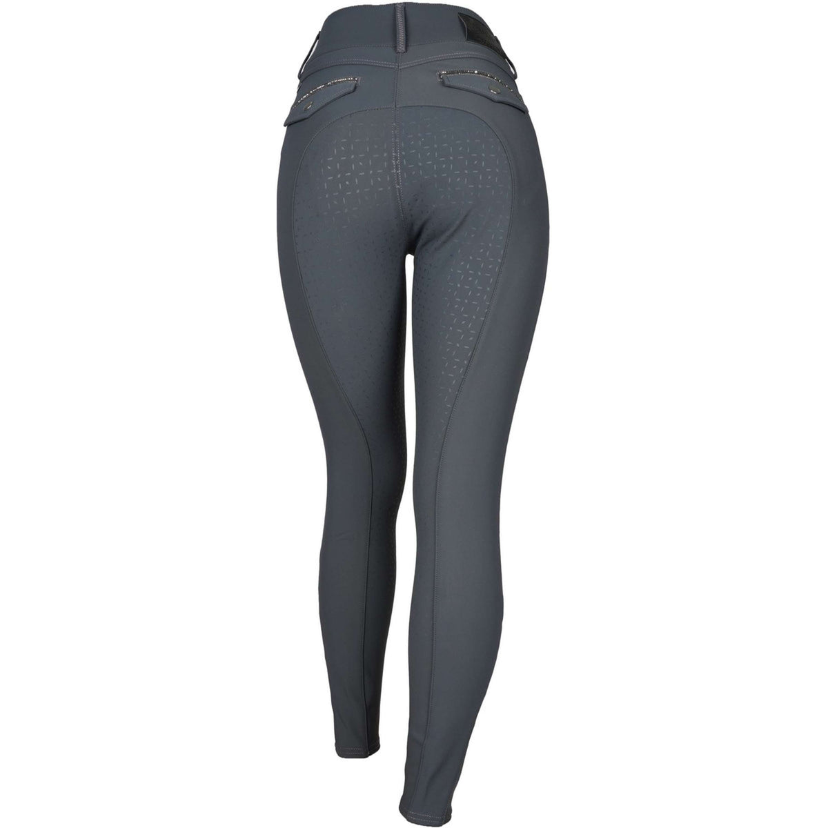 ANKY Pantalon d'Équitation Glance Silicone Fond de Peau Gris foncé