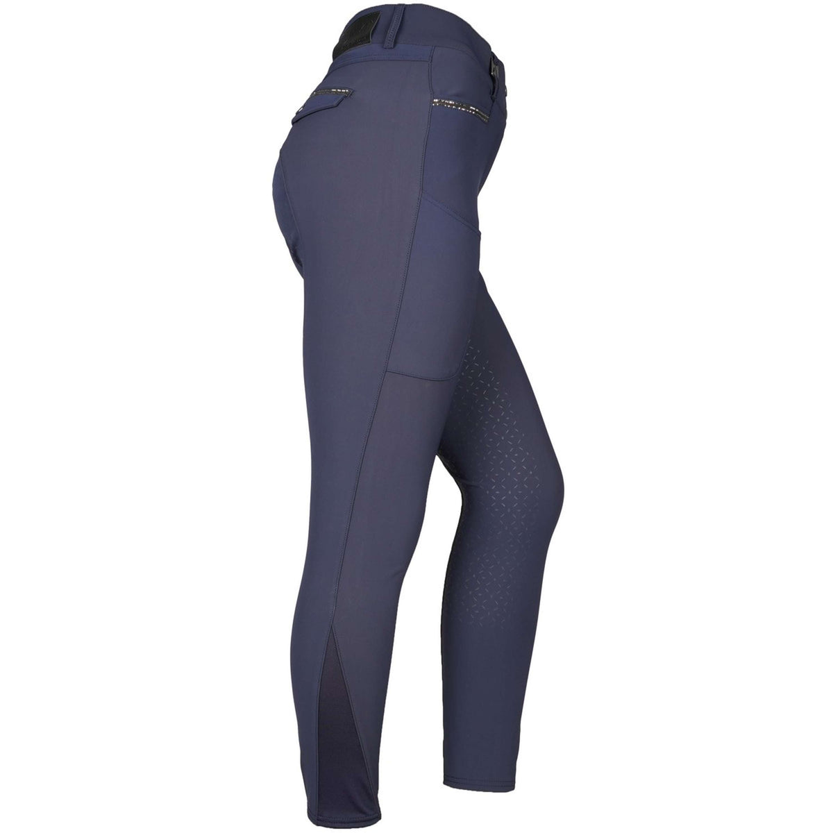 ANKY Pantalon d'Équitation Glance Silicone Fond de Peau Marin foncé