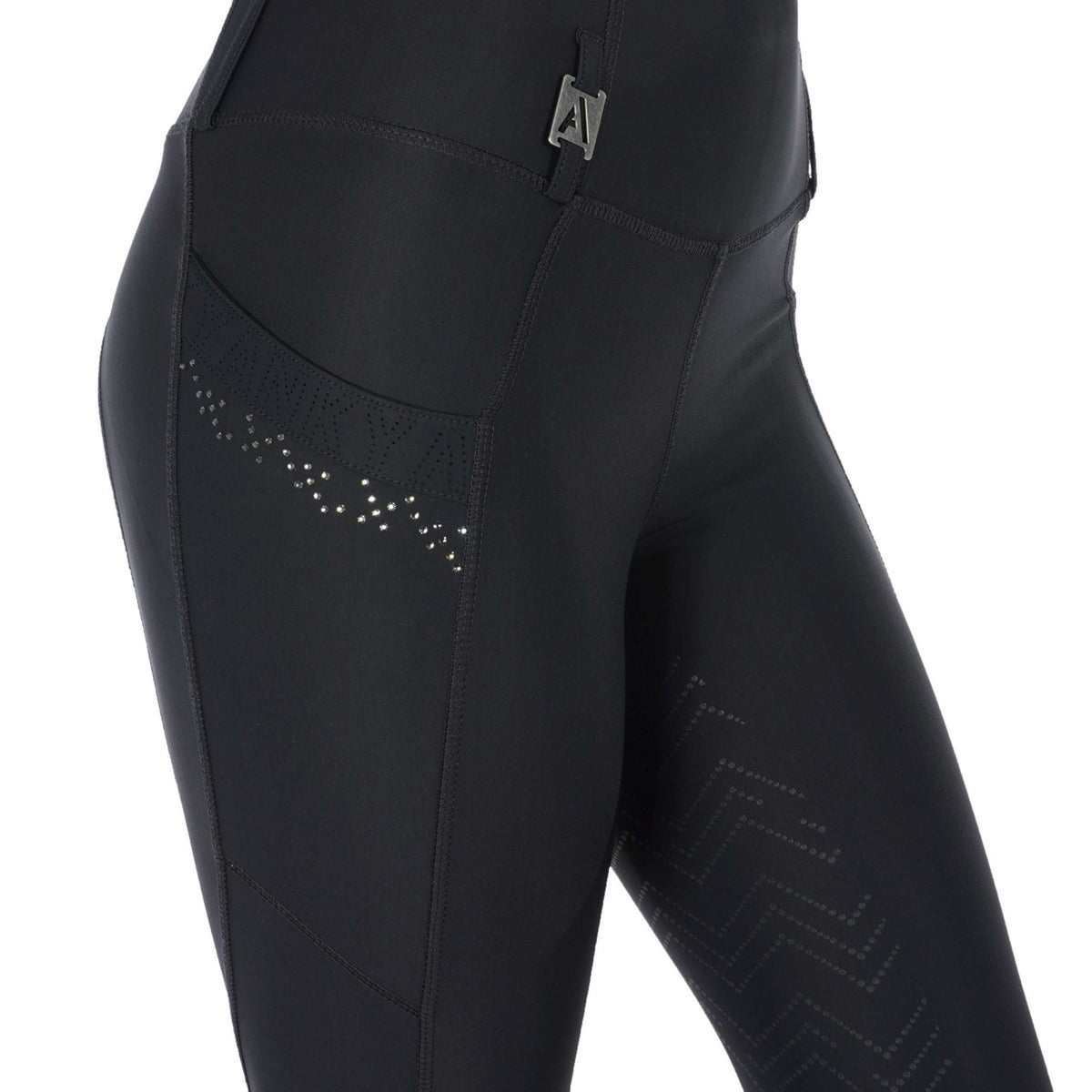 ANKY Legging d'Équitation Trendy C-Wear Silicone Fond de Peau Noir