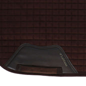 LeMieux Tapis de Selle Square Suede Dressage Marron