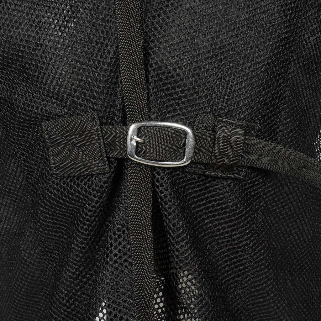 HB Couverture Anti-Mouches pour chevaux d'attelage avec Couvre-cou Noir
