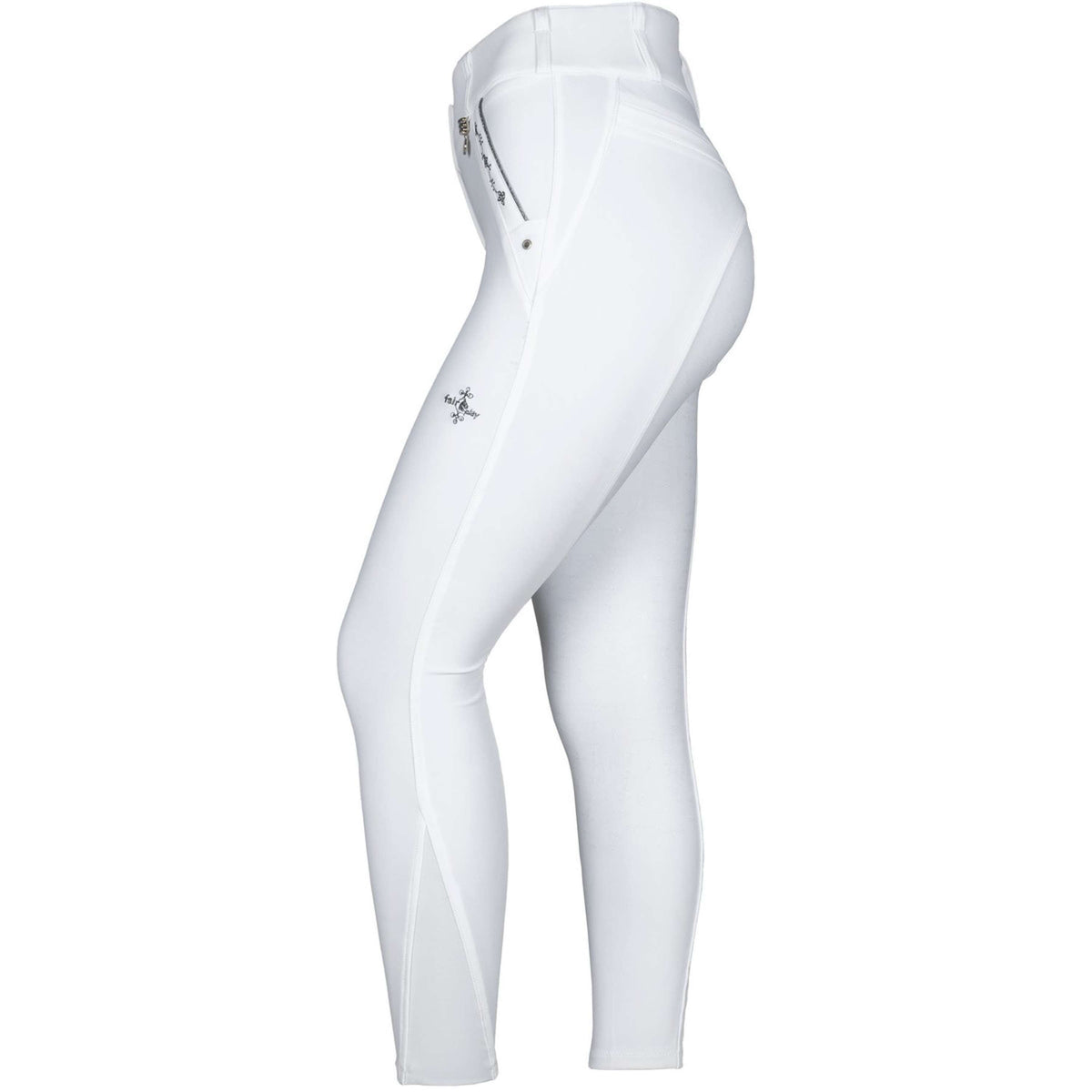 Fair Play Pantalon d'Équitation Jasmine Fleur Blanc