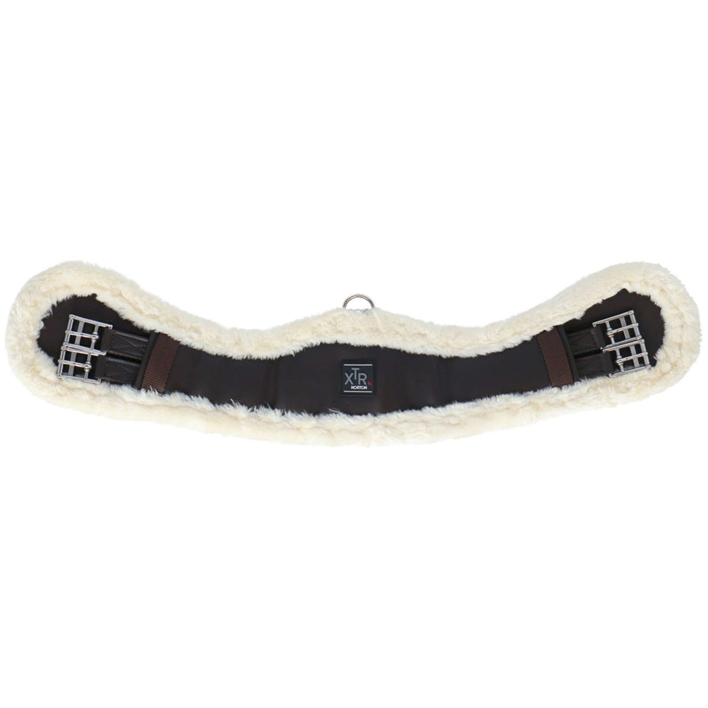 Norton Sangle de Dressage XTR Peau de Mouton Synthétique Havana/Crème