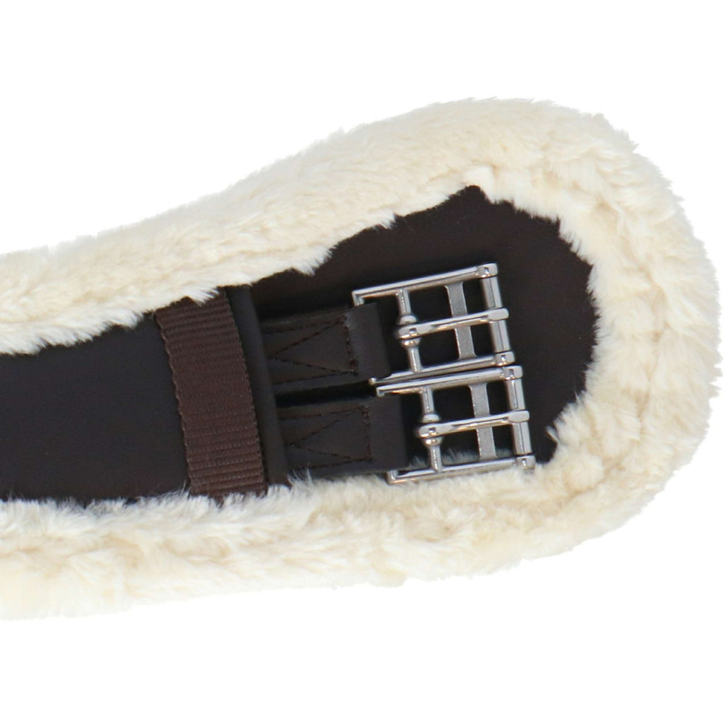 Norton Sangle de Dressage XTR Peau de Mouton Synthétique Havana/Crème