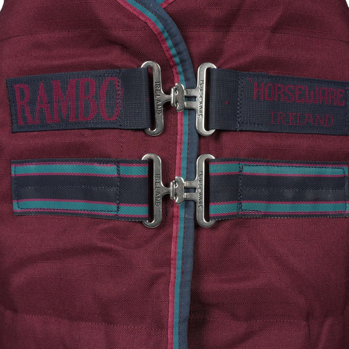 Rambo Couverture d'Écurie Embossed Lining 100g Bordeaux