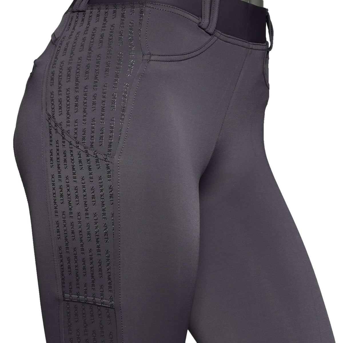 Schockemöhle Legging d'Équitation Sporty Prise de Genou Bleu foncé