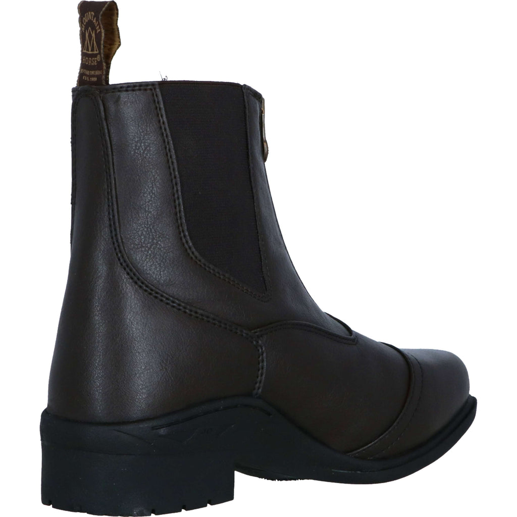 Mountain Horse Jodhpurs Veganza Zip Paddock Marron