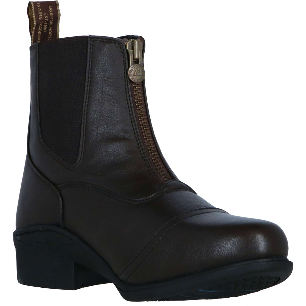 Mountain Horse Jodhpurs Veganza Zip Paddock Marron