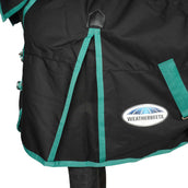 Weatherbeeta Couverture Imperméable Combo Neck Lite Plus 900d Black/Bottle Green