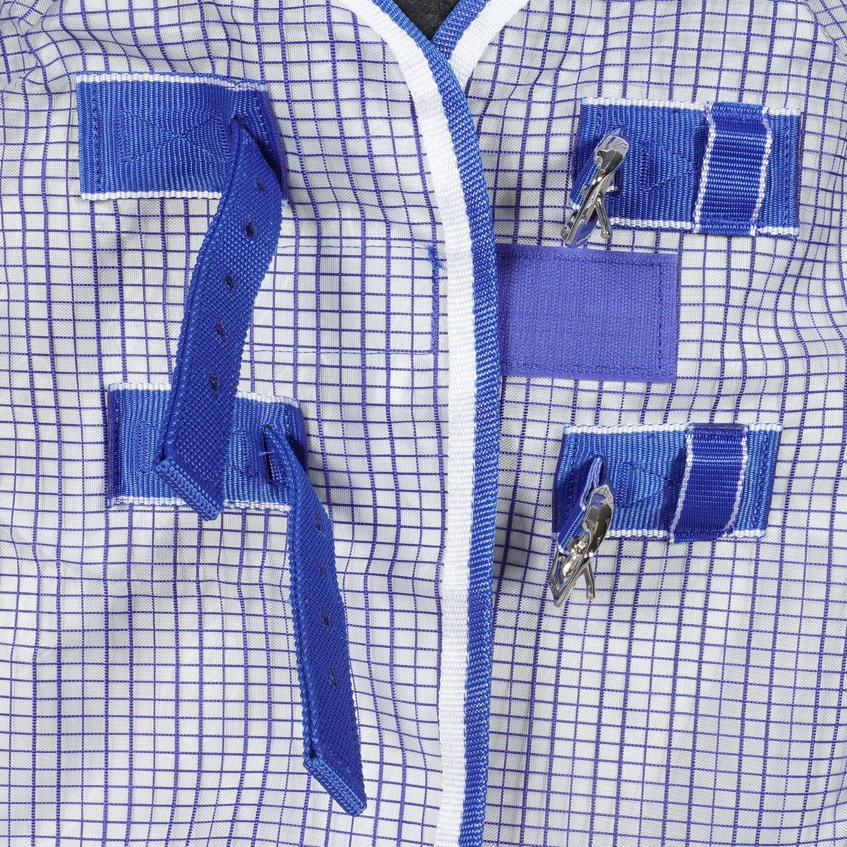 WeatherBeeta Couverture Anti-Mouches ComFiTec Ripshield Plus Combo Neck Blanc/Bleu